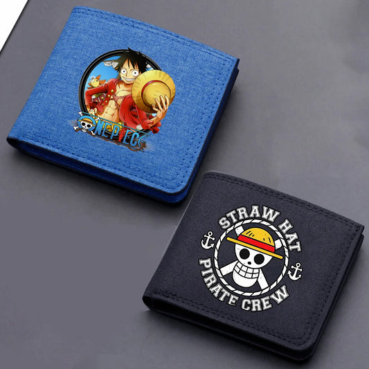 One Piece Luffy & Zoro Canvas Wallet